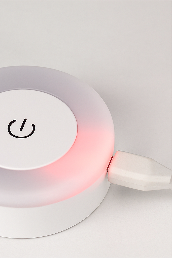 Okrągła lampka dotykowa – bezprzewodowa, LED, ciepłe światło | Światełko Plus