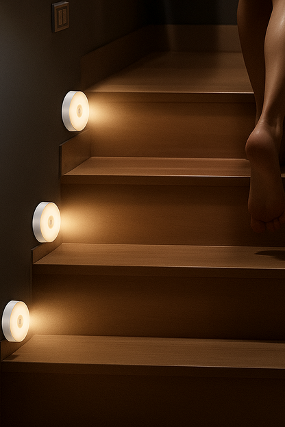 Okrągła Lampa LED czujnik ruchu , ściemnianie , dotyk