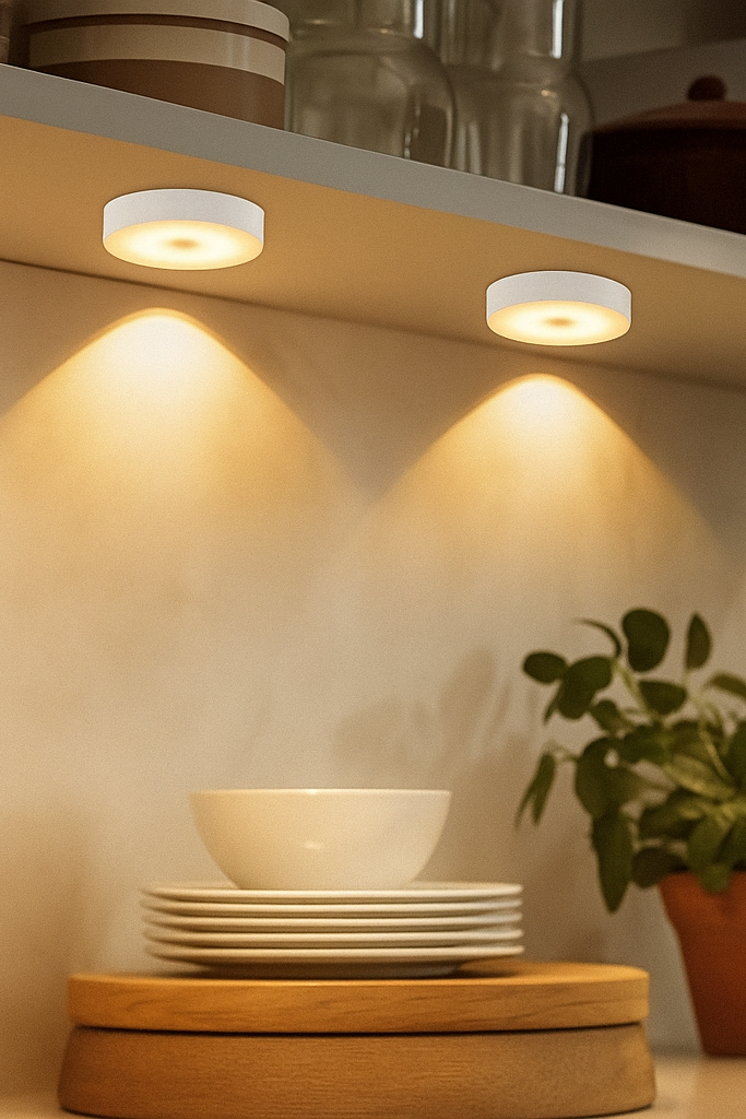 Okrągła Lampa LED czujnik ruchu , ściemnianie , dotyk