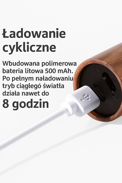 ✨ Światełko+™ – Magnetyczna Lampka Premium z Bazą Dokującą i Delikatnym Światłem LED